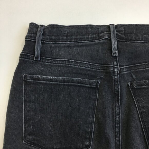 FRAME Denim Condor Wash Le Sylvie Kick Boot 5 Pocket Logo Hardware Jeans - Picture 11 of 12